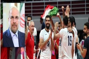 رئیس مجلس کسب مقام نخست تیم ملی والیبال در رقابت‌های آسیایی را تبریک گفت