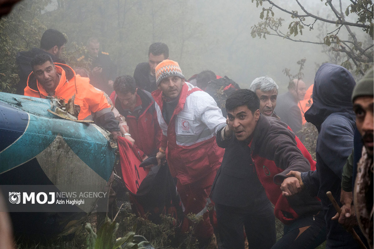 محل سقوط بالگرد رئیس جمهور