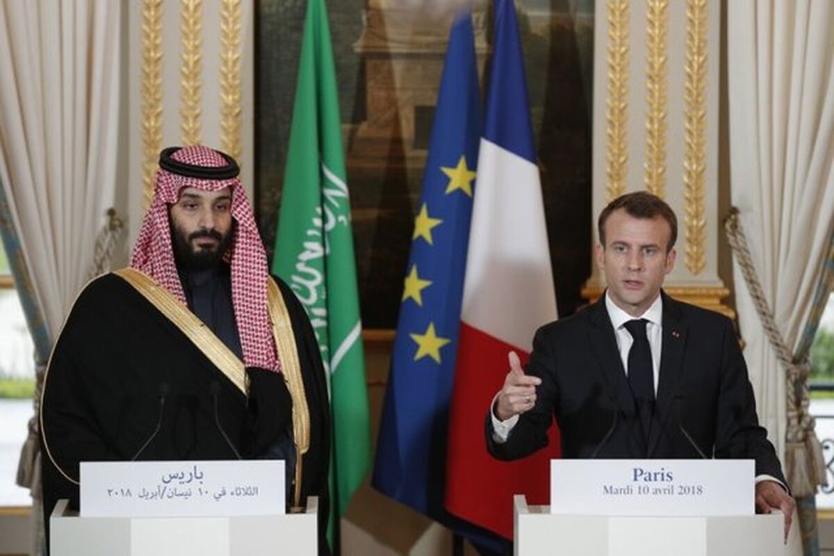 ملک سلمان مکرون