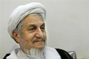  پیکر آیت‌ الله صانعی به خاک سپرده شد