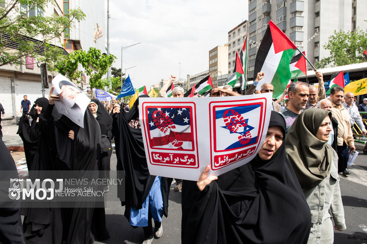 راهپیمایی علیه جنایات رژیم صهیونیستی پس از نماز جمعه در تهران