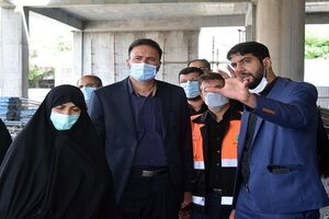 بازدید مسئولین شهرستان مبارکه از پروژه های عمرانی شهرداری