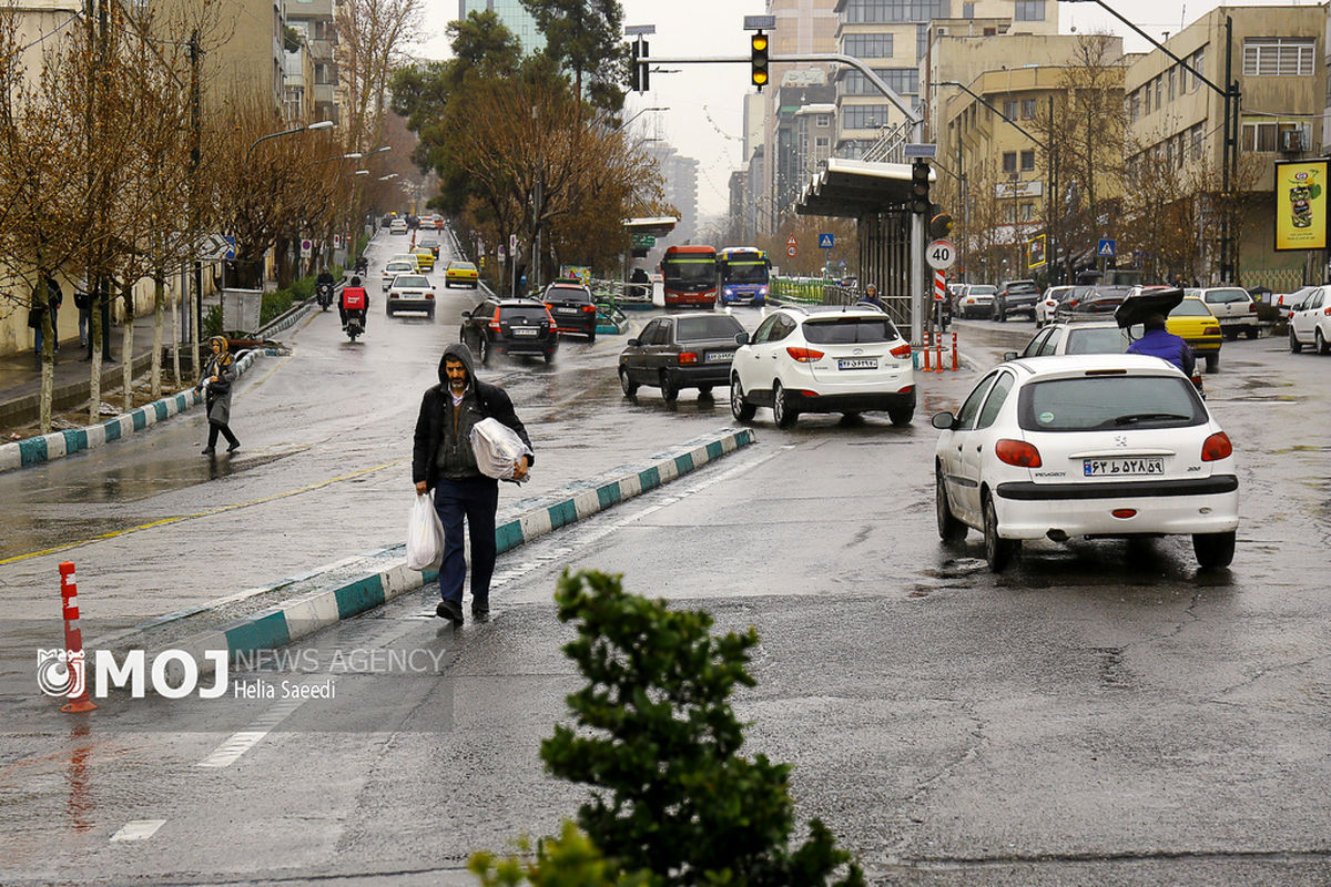 بارش باران در تهران
