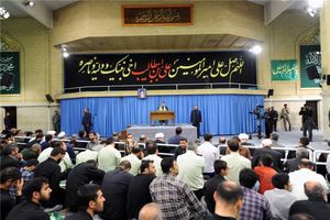 مراسم سوگواری مولای متقیان امام علی(ع) در حضور مقام معظم رهبری