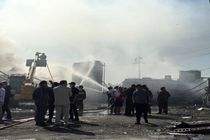 آتش‌سوزی مهیب در پمپ بنزین اربیل عراق مهار شد