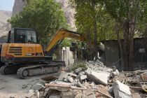 مرحله سوم تخریب رستوران‌های غیرمجاز در محدوده تاق‌بستان اجرا شد