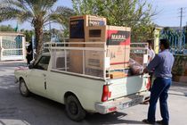 نخستین مرحله توزیع لوازم ضروری خانگی بین سیل زدگان شرق استان هرمزگان