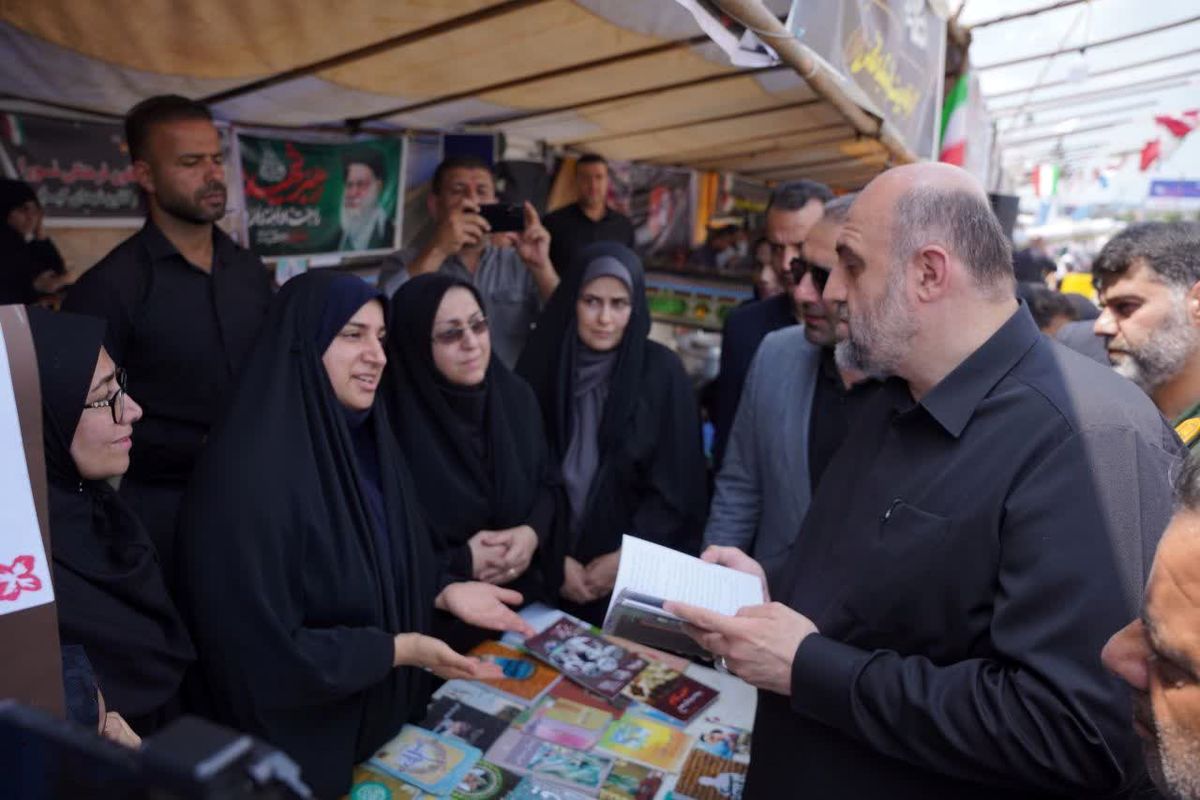 بازدید سرپرست معاونت سیاسی، امنیتی و اجتماعی استانداری مازندران در بازدید از موکب فرهنگ و ارشاد اسلامی میاندورود