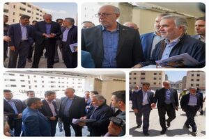 بازدید مدیرعامل بانک مسکن ایران از پروژه های نهضت ملی مسکن شهر جدید بهارستان

