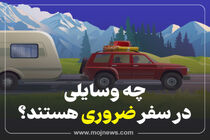 اینفوگرافیک/چه وسایلی در سفر ضروری هستند؟