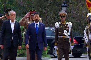 رئیس‌جمهور از نخست‌وزیر عراق رسما استقبال کرد