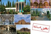 اماکن تاریخی و موزه‌ها آخر هفته تعطیل است