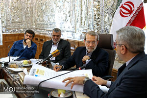 جلسه مجمع نمایندگان استان خوزستان با حضور علی لاریجانی