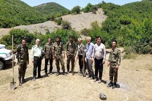 مهار حریق در جنگل سقزچی شهرستان نمین