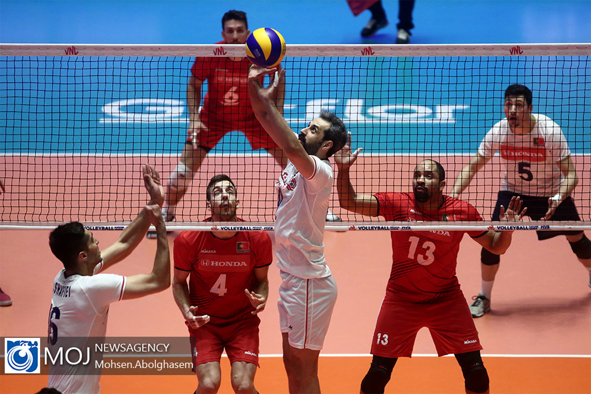دیدار تیم های ملی والیبال ایران و پرتغال