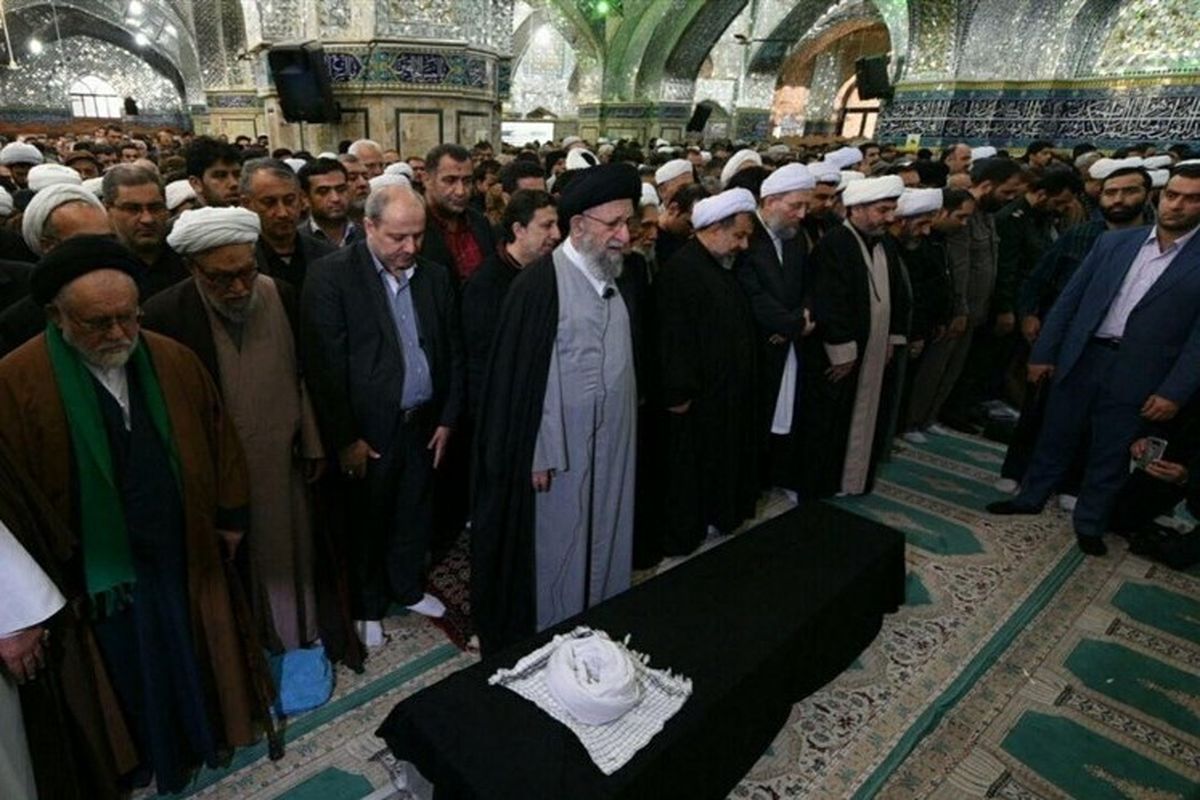 برگزاری مراسم تشییع پیکر امام‌جمعه سابق شهرستان گنبدکاووس