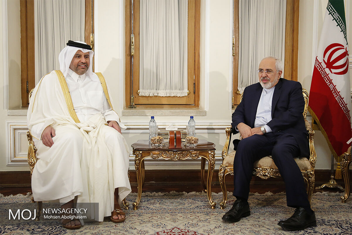 دیدار وزیر تجارت قطر با ظریف