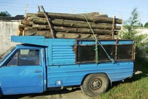 کشف ۲ تن چوب جنگلی قاچاق و توقیف خودرو در مازندران