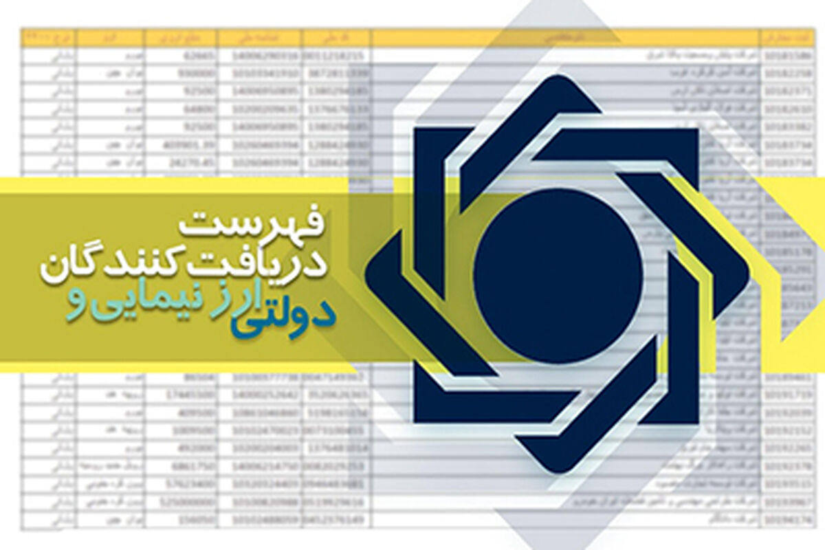 فهرست دریافت‌کنندگان ارز نیمایی و دولتی
