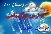 صدور هشدار نارنجی هواشناسی برای خراسان رضوی