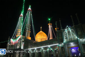  مراسم جشن میلاد پیامبر اکرم (ص) و امام صادق(ع) در حرم حضرت معصومه (س)