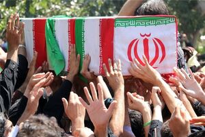 وداع با یکی از جانبازان ۷۰ درصد قم