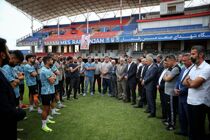 تمرین مس رفسنجان پیش از بازی حساس مقابل نساجی مازندران برگزار شد
