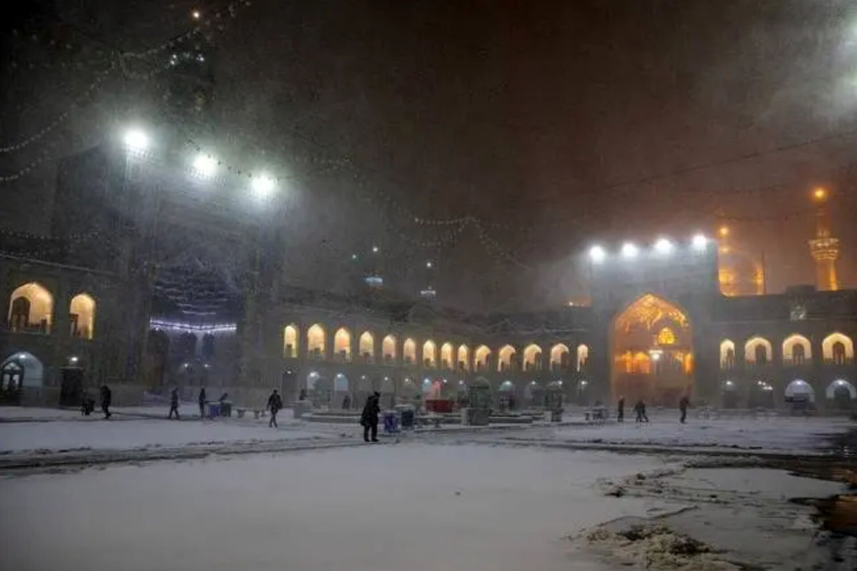برف+حرم+امام+رضا