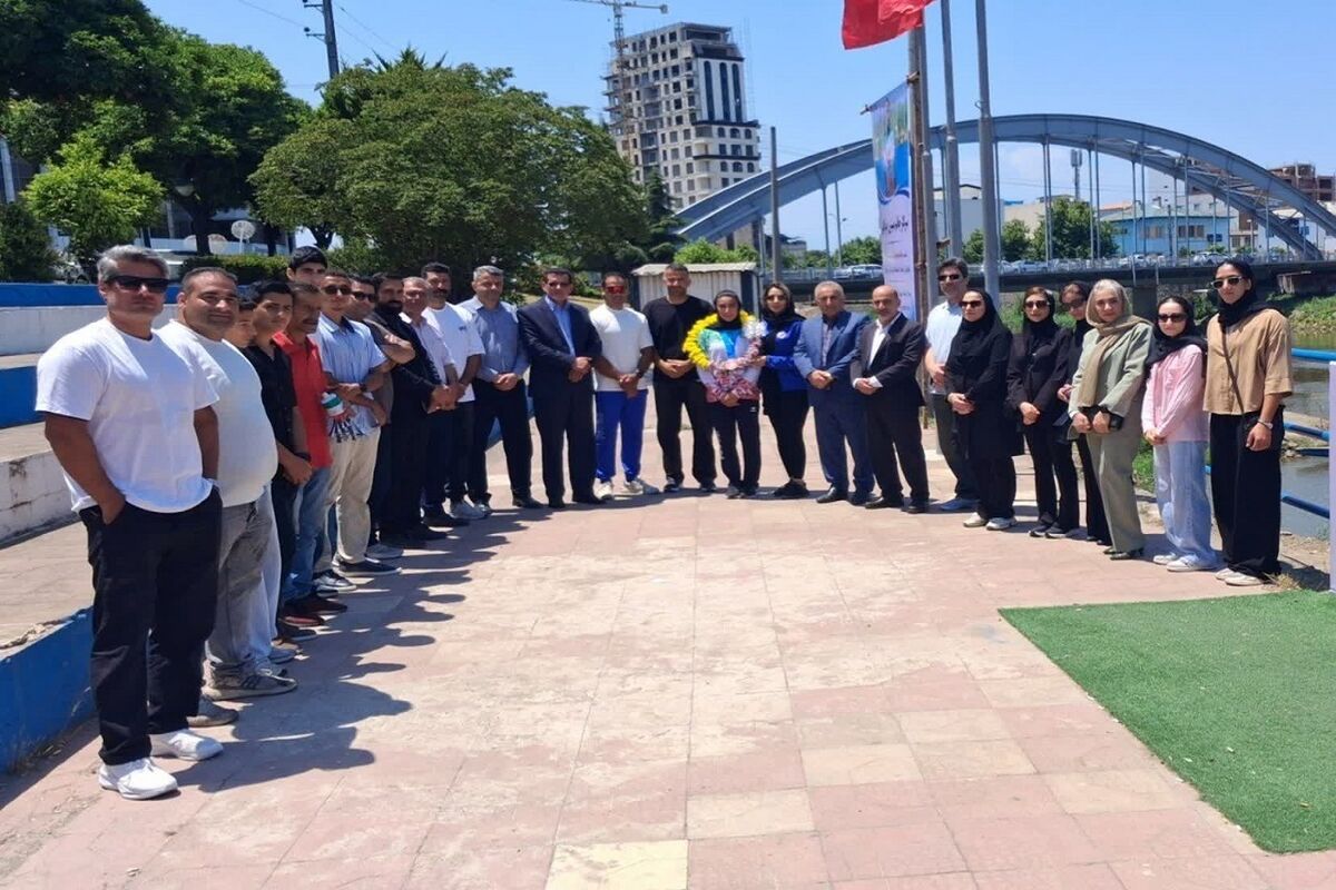 استقبال از نسترن خیراللهی، ملی‌پوش مدال‌آور تیم قایقرانی ایران
