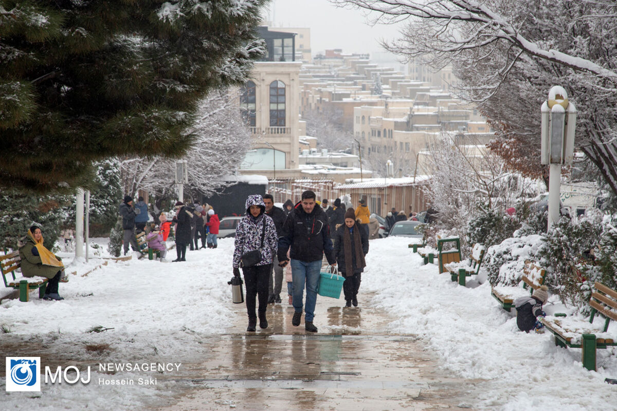 بارش برف در تهران