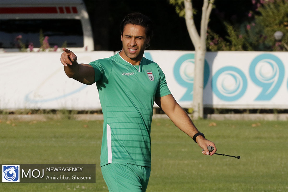 تمرین تیم ملی فوتبال امید - ۲۲ تیر ۱۳۹۸ / فرهاد مجیدی سرمربی تیم ملی فوتبال امید ایران