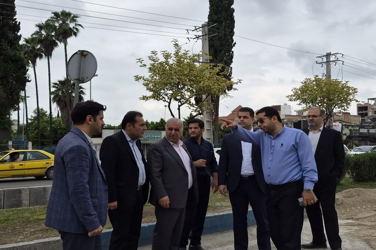 بازدید فرماندار ساری از پروژه عمرانی