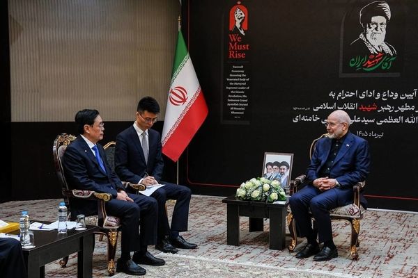 رئیس مجلس با هیئت عالی‌رتبه کنگره خلق چین دیدار کرد