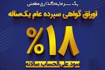 افتتاح گواهی سپرده عام یک ساله در بانک سینا