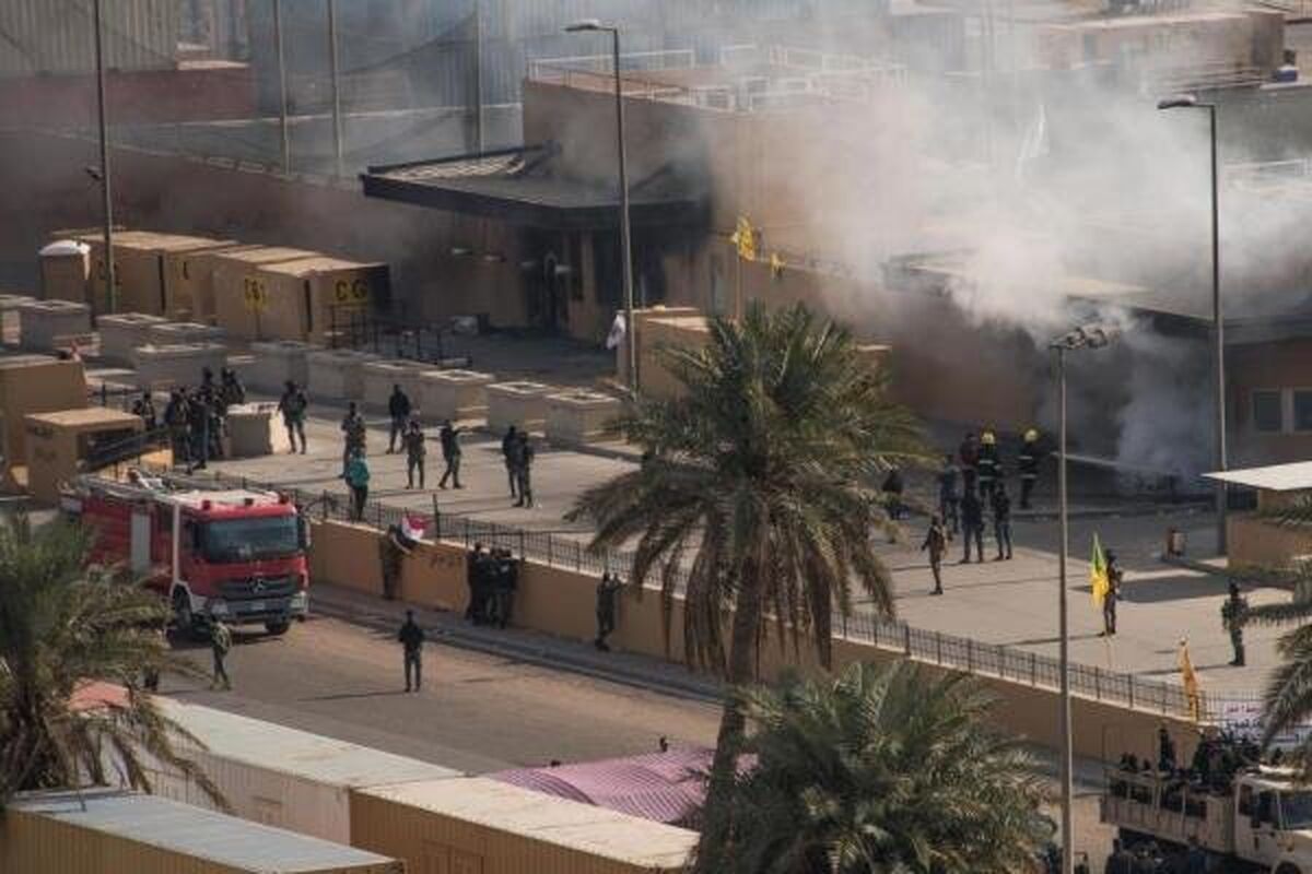 حمله راکتی به سفارت آمریکا در بغداد