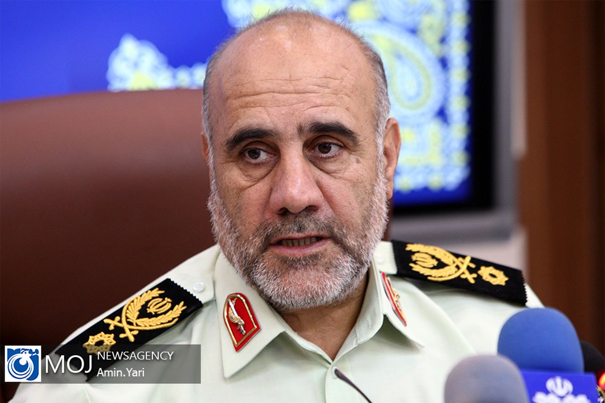 نشست خبری فرمانده نیروی انتظامی تهران بزرگ-۱۰ مهر ۱۳۹۸/ سردار حسین رحیمی