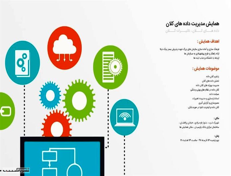 همایش مدیریت دادههای کلان توسط شرکت کاسپین برگزار می شود