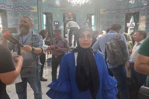 حمیده زرآبادی در انتخابات ریاست جمهوری مشارکت کرد