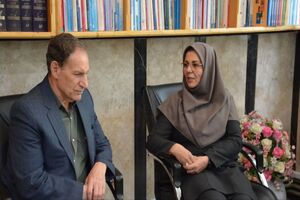 مدیرکل کتابخانه‌های عمومی با سلیمان محبی مدیرکل آموزش وپرورش دیدار کرد