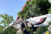 سقوط یک فروند هواپیما سبک در تنکابن