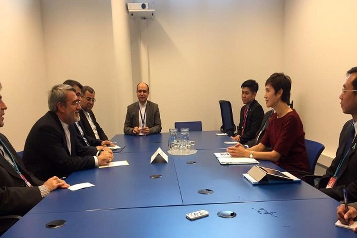 دیدار وزرای کشور ایران و سنگاپور