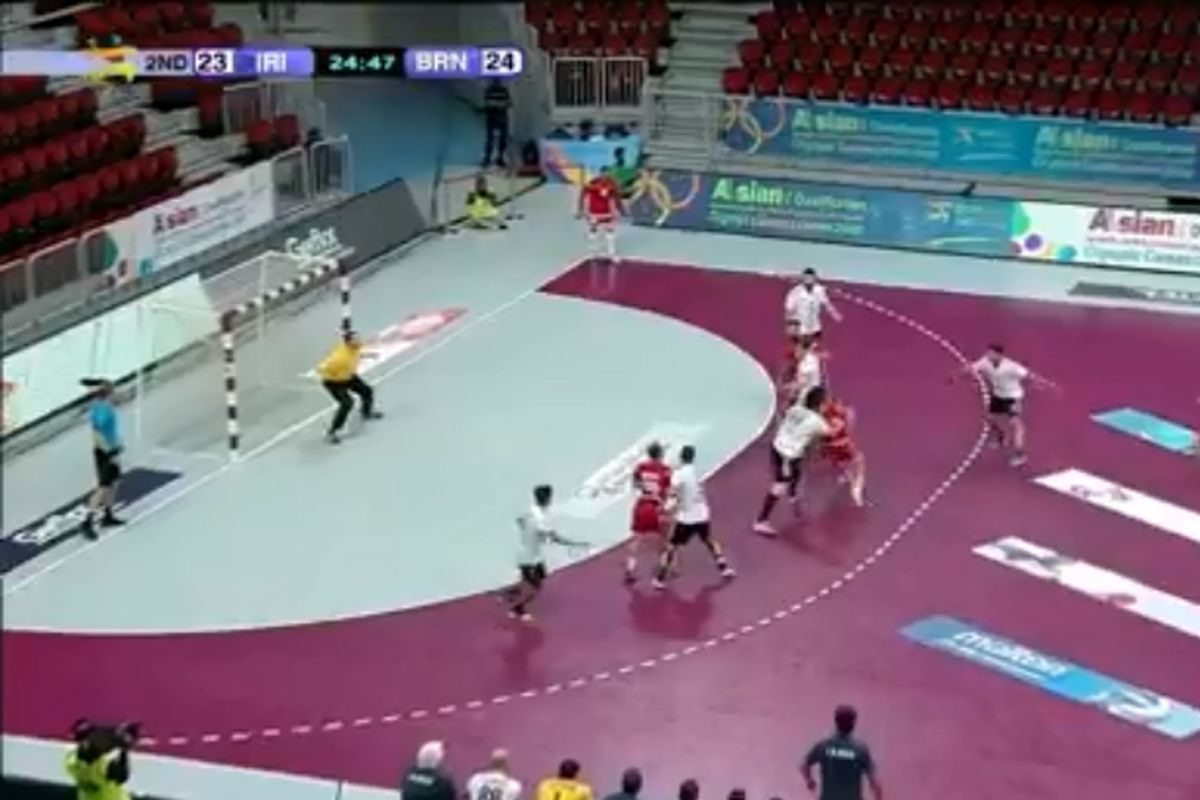 هندبال ایران و بحرین