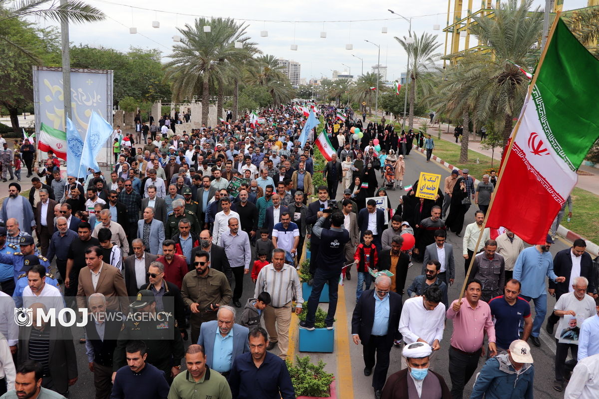 راهپیمایی 22 بهمن کیش