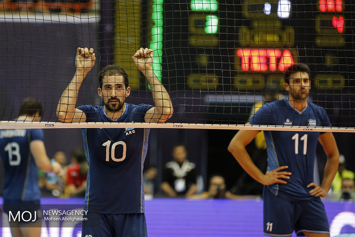 دیدار تیم های والیبال ایران و آرژانتین