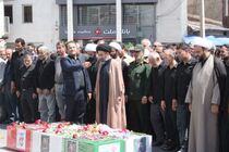 تشییع پیکر دو شهید مدافع وطن در خلخال با حضور پرشور مردم