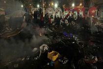 آتش سوزی در کمپ پناهجویان در حومه پاریس