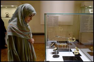  نادره رضایی از موزه ملی ایران بازدید کرد