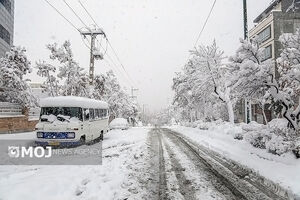 چالدران آذربایجان‌غربی سفیدپوش شد + فیلم