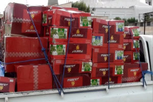 کشف کالای قاچاق از یک دستگاه کامیون کشنده در نایین