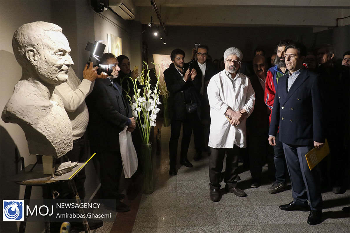 افتتاح دوازدهمین جشنواره هنرهای تجسمی فجر-سردیس شهید سلیمانی-صبرعلی لوایی